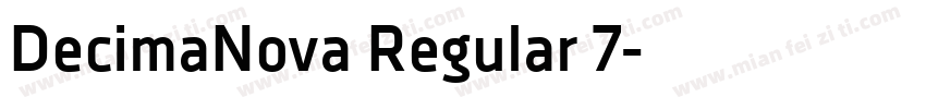DecimaNova Regular 7字体转换